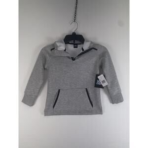 Way Side Hoodie Sweatshirt Kids 5 Gray 1/4 Zip Pullover Kangaroo Pocket